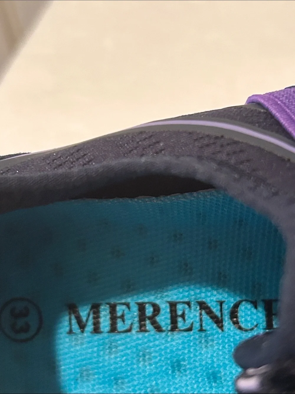 Merence Kids SlipOn Water Athletic Shoes Comfort Strap size 2 (33)Black Purple